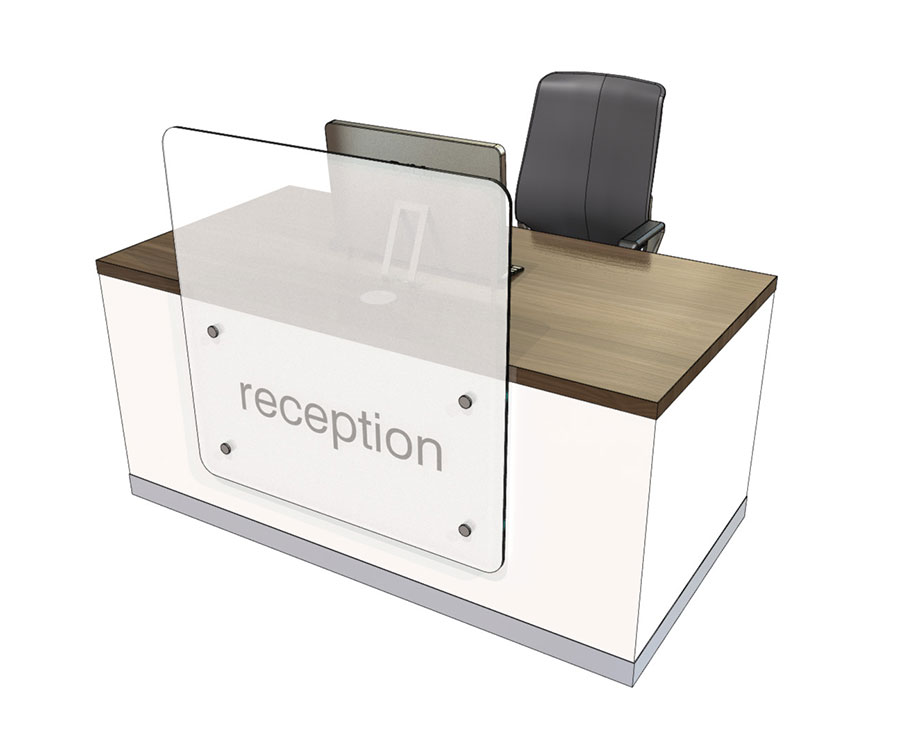 Clarke Rendall Single Person Straight Reception Desk Mode4