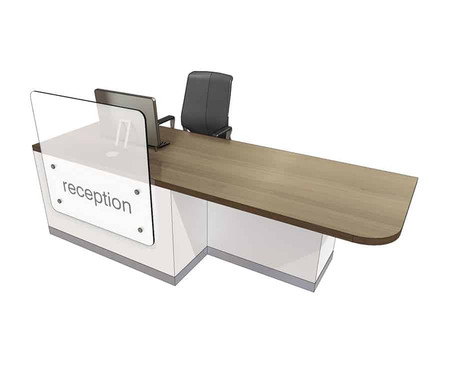 Clarke Rendall Single Person Reception Desk Mode4