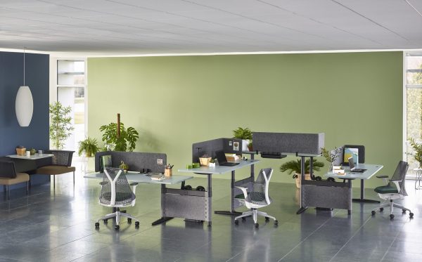 Herman Miller Atlas Office Landscape Sit-Stand Desking - Image 5